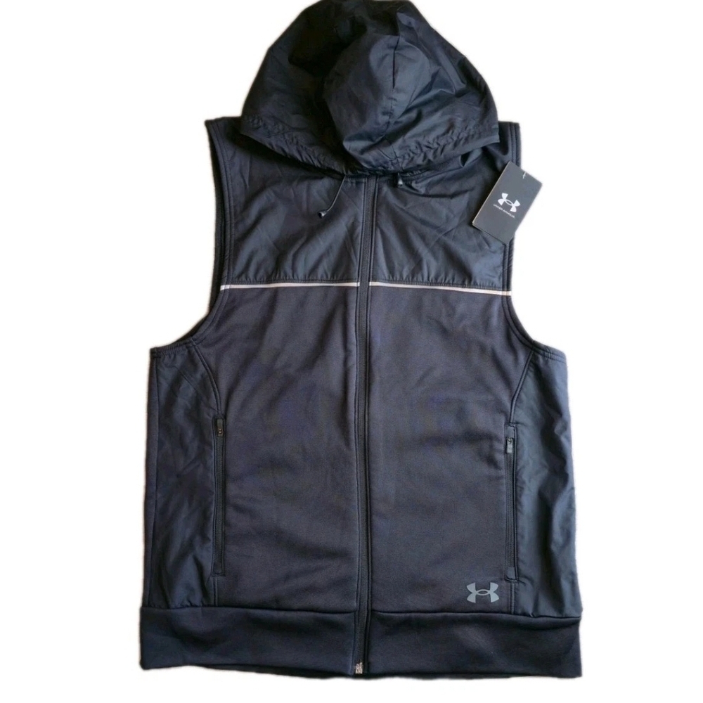 Under Armour Men's Dark Gray Hooded Vest